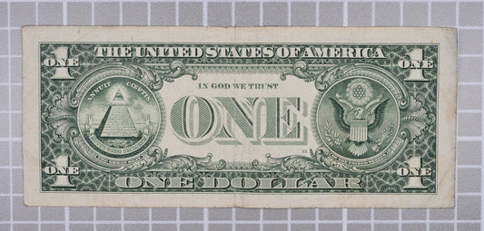 1999 Fancy Repeating Trinary Serial 1 Dollar Note - 52526555 - (G) Chicago - 1999 One Dollar Green Seal Fancy Serial Note - Fr#1925-G