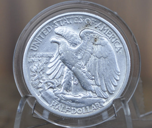 1939-S Walking Liberty Silver Half Dollar - AU (About Uncirculated) Grade / Condition -San Francisco Mint- 1939S Half Dollar 1939 S Silver Wlh 1939 S