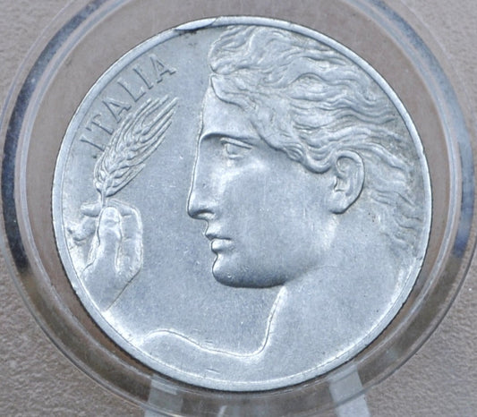 1910 Italian 20 Centesimi Coin - Vittorio Emanuele III - C.20 - AU Grade / Condition; Beautiful Design & Artwork - Italy 20 Centesimi