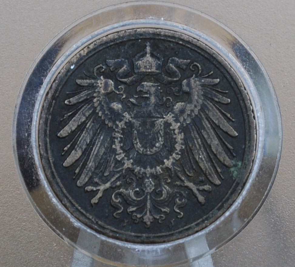 1900-J German 1 Pfennig Deutsches Reich - XF - Second Reich of Germany 1900 One Pfennig