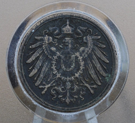 1900-J German 1 Pfennig Deutsches Reich - XF - Second Reich of Germany 1900 One Pfennig