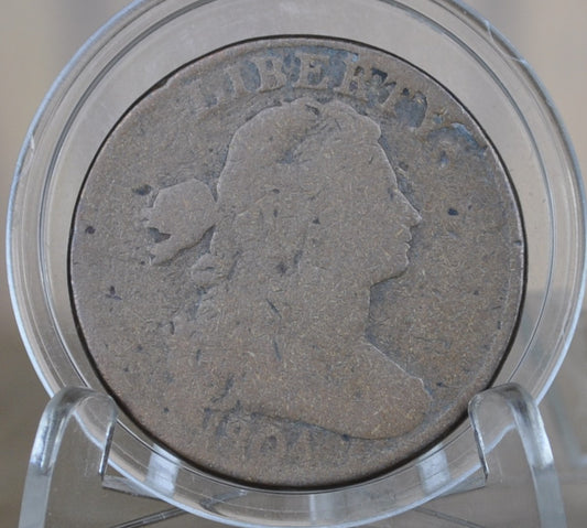 1804 Draped Bust Large Cent - Very Rare Coin, Key Date - Authentic 1804 US 1 Cent