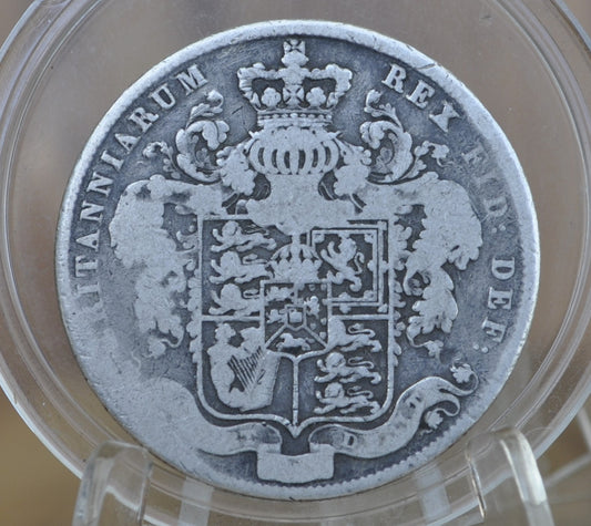 1825 Great Britain Half Crown - VG (Very Good) Detail - Silver 1/2 Crown 1825 United Kingdom HalfCrown Silver