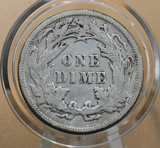 1891 Seated Liberty Dime - VF+ (Very Fine Plus) Grade / Condition - 1891 P Silver Dime / 1891 Liberty Seated Dime