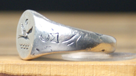 Salty x Chris Miyashiro Sterling Silver Limited Edition Spirit Crest Size 12 - The Chris Miyashiro Collection Size 12 Spirit Crest Ring