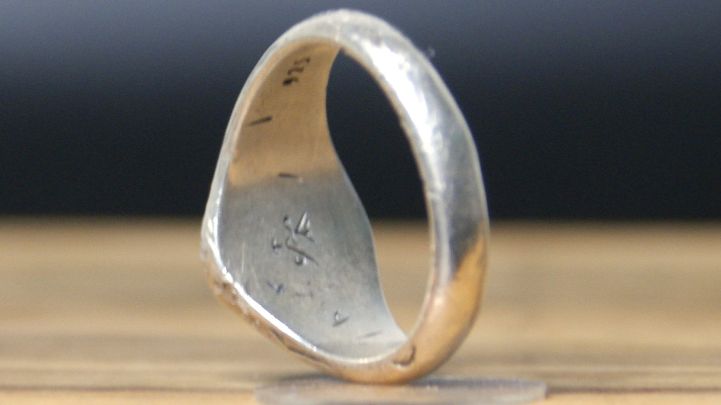 Salty x Chris Miyashiro Sterling Silver Limited Edition Spirit Crest Size 12 - The Chris Miyashiro Collection Size 12 Spirit Crest Ring