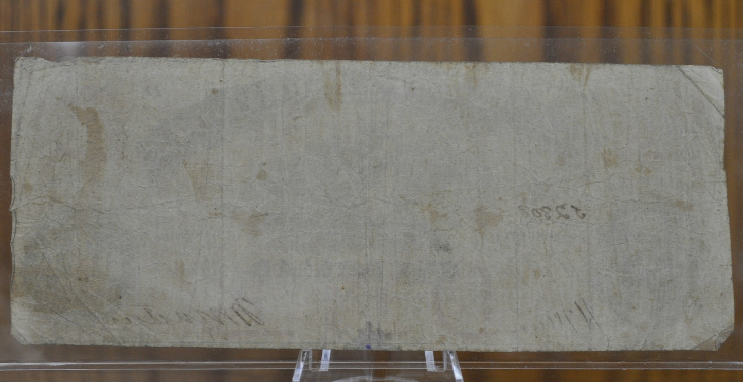 1862 Virginia Treasury 1 Dollar Paper Banknote - Fine Condition - Virginia Obsolete Currency - One Dollar 1862 Virginia