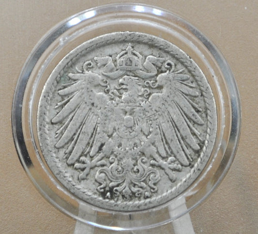 1907 German 5 Pfennig Deutsches Reich - Great condition - Second Reich of Germany 1907 German Coin - Five Pfennig 1907