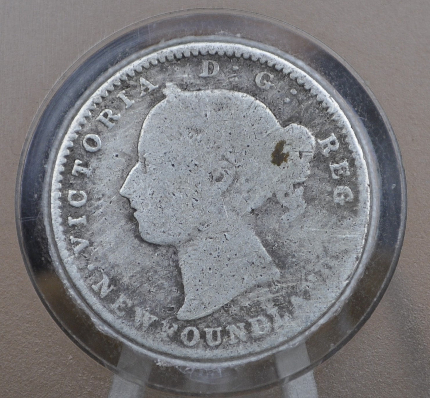 1896 Newfoundland 10 Cent Coin - G (Good) Grade / Condition - Queen Victoria - Twenty Cents Newfoundland 1896 Silver