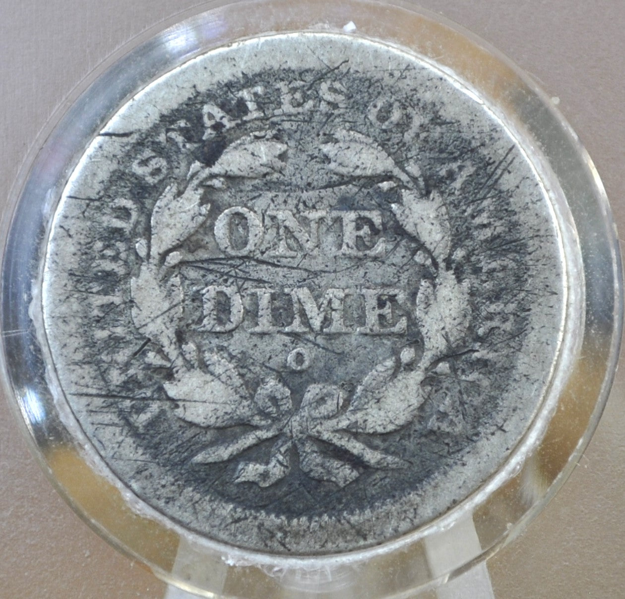 1841-O Seated Liberty Dime - (G) Good Details - 1841 O Silver Dime / 1841O Liberty Seated Dime