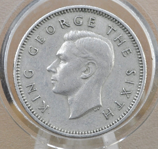1951 New Zealand Sixpence - Great Condition, AU - 1951 New Zealand Six pence 6 Pence