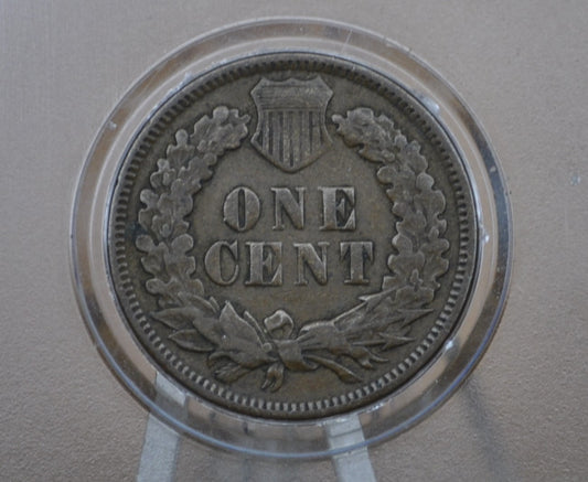 1872 Indian Head Penny - (F) Fine Grade / Condition - Semi-Key Date, Perfect for collections - 1872 US 1 Cent