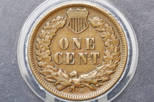 1909-S Indian Head Penny - Very Rare, Key Date - Choice VF - 1909 S Us One Penny - 1909 S Mint Indian Head Cent 1909 S Mark