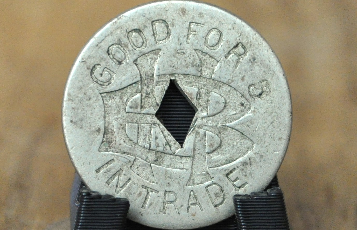 Good For 5 In Trade MB Trade Token - MB Arcade Good For Five In Trade Token