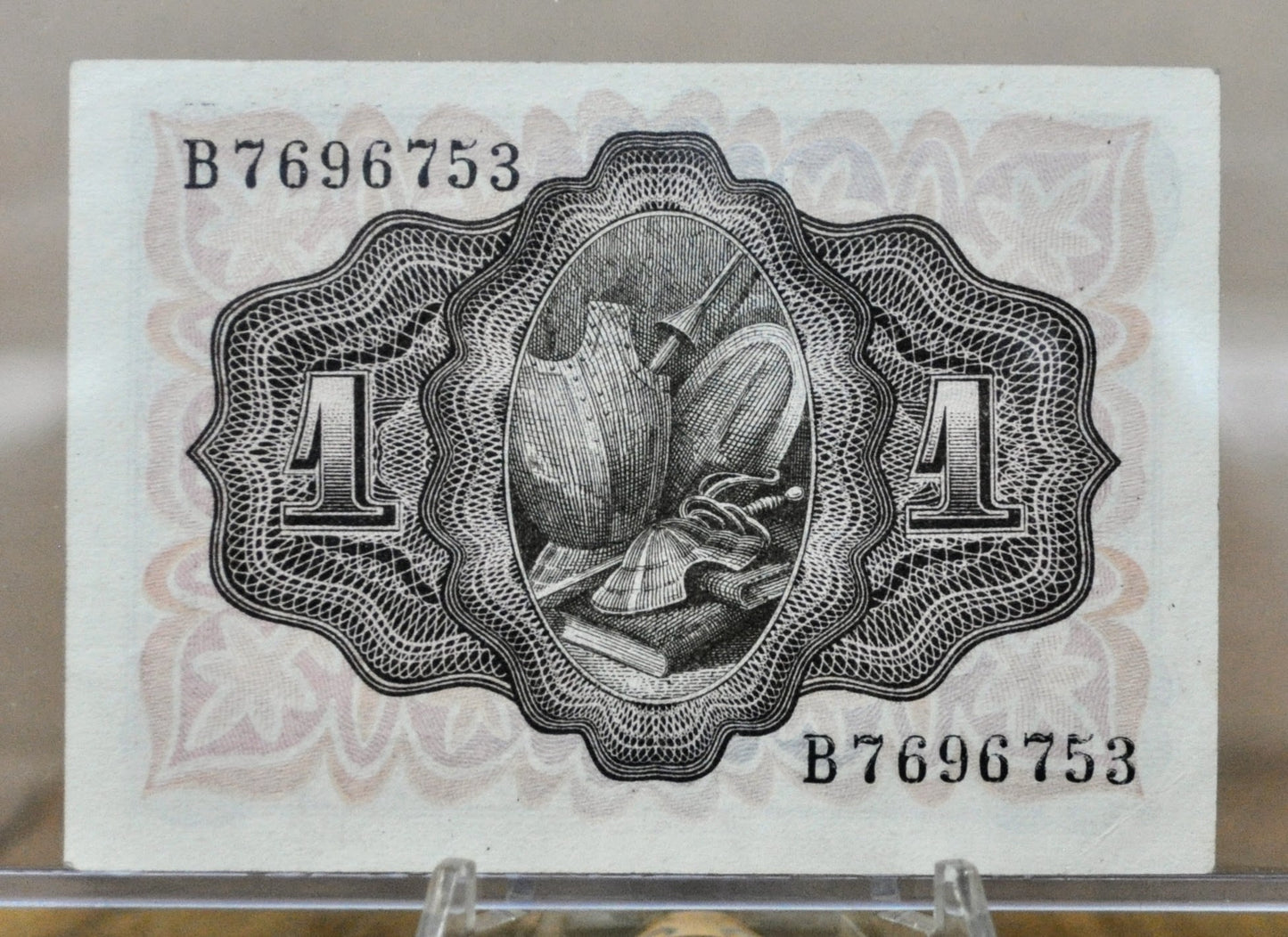 1951 Bank of Spain 1 Peseta Banknote - Don Quijote Note - Uncirculated (UNC) - 1951 Spanish Una One Peseta Note - P#139a