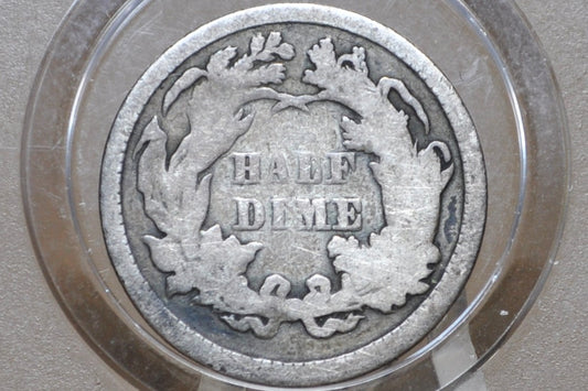 1872 Half Dime - VG - 1872 Seated Liberty Half Dime - Early American Coin