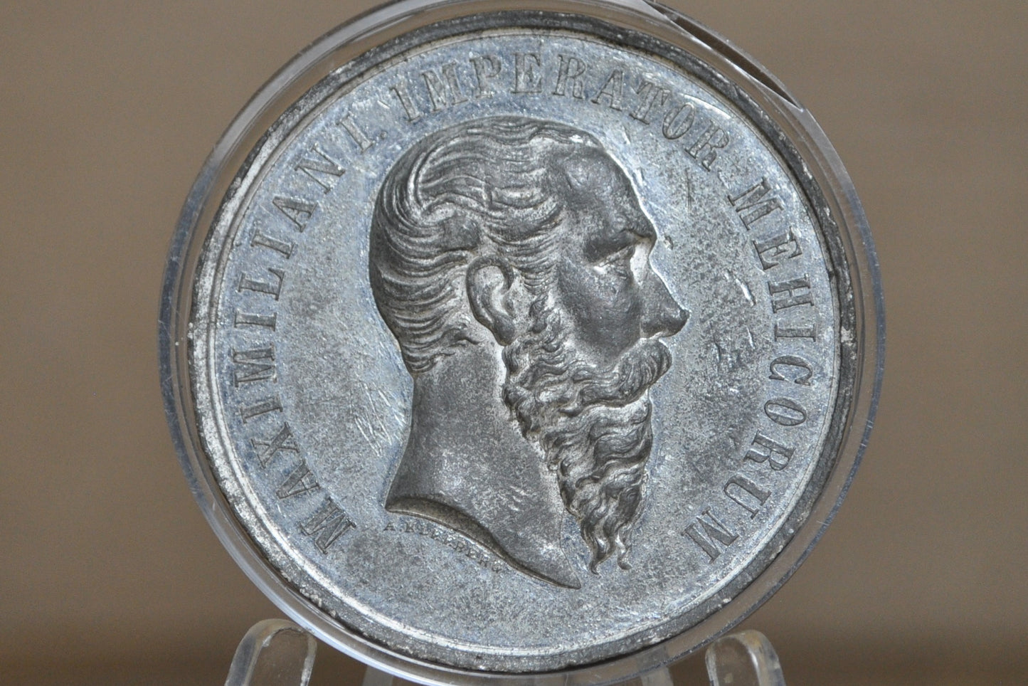 August Kleeberg: The death of Emperor Maximilian of Mexico 1867 - Emperor Maximilian Death Medal