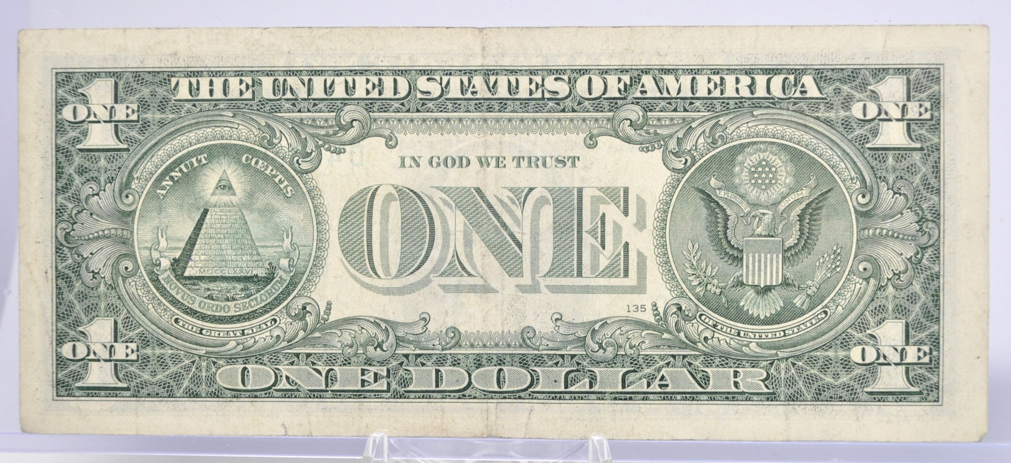 2013 Fancy Repeating Pattern Serial Number 1 Dollar Banknote - 40024300 - 2013 One Dollar Fancy Serial Note - Fr.3001-D