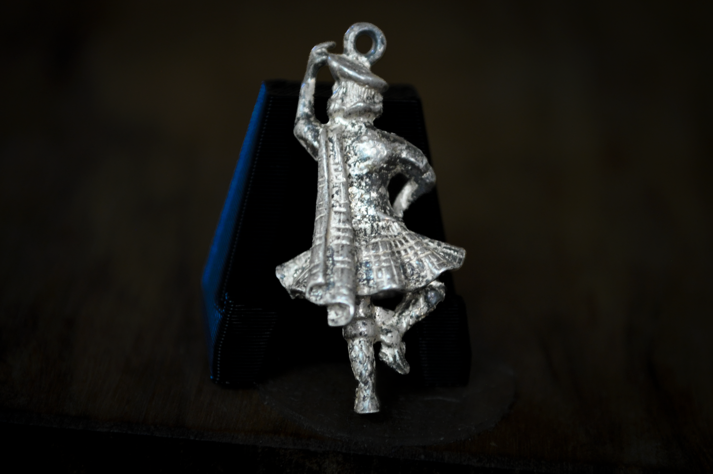 Vintage Sterling Silver Scottish Dancer Pendant - Highland Fling Dancer Charm Scotland Kilt and Sporran