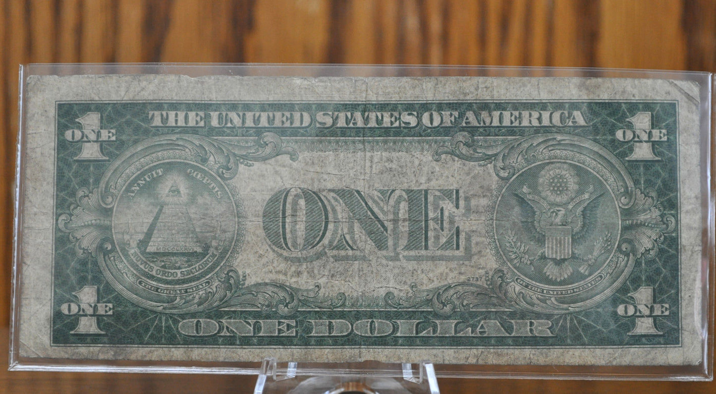 1935-A 1 Dollar Silver Certificate North Africa Yellow Seal - VG Grade / Condition - 1935A North Africa One Dollar Silver Cert 1934 Fr#2306