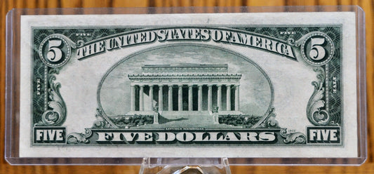 1934-D Federal Reserve 5 Dollar Note - Choose by Grade and Bank Issue - 1934D US Five Dollar Banknote - Fr.1960A/B