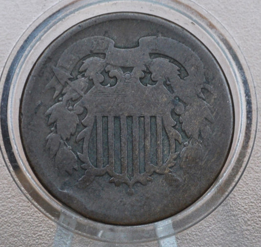 No Date or Weak Date Two Cent US Coins - Type Coins, Filler Pieces or Great for Jewelry! - Civil War Era 2 Cent Piece US Two Cent Coins