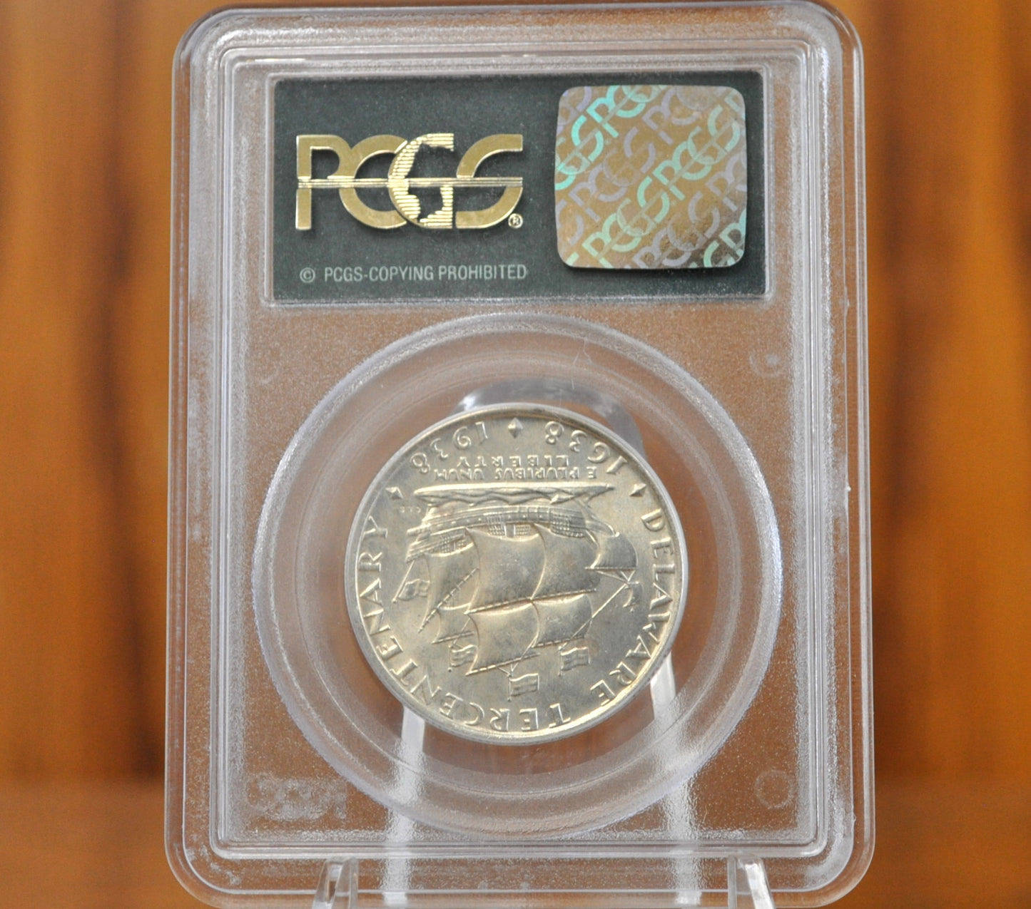 PCGS MS64 1936 Delaware Tercentenary Silver Commemorative Half Dollar - MS64 PCGS - Delaware Half Dollar Commemorative 1936