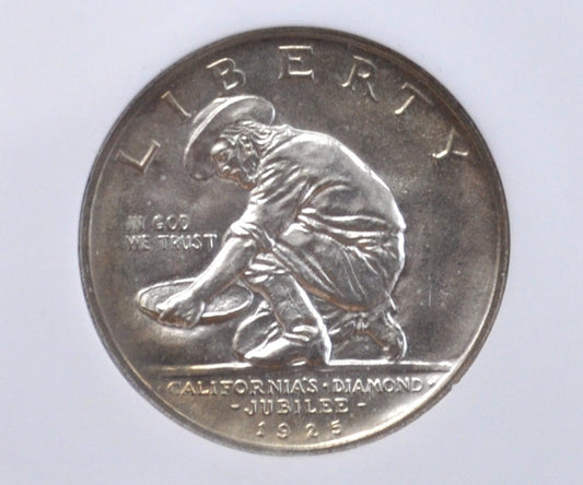 MS64 1925-S California Silver Commemorative Half Dollar - MS64 NGC - Diamond Jubilee Half Dollar 1925S