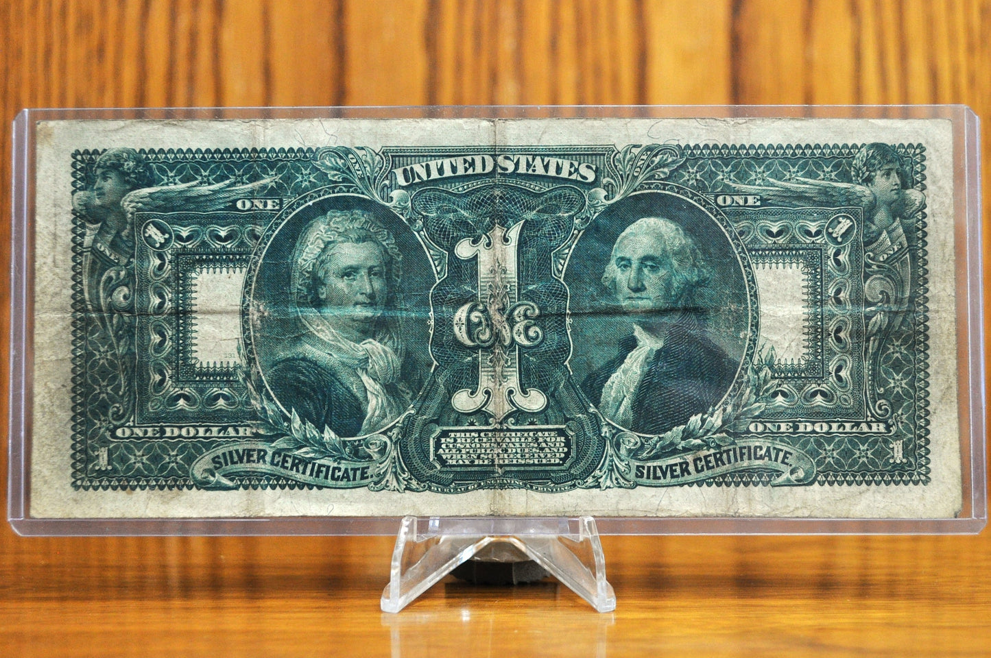 1896 1 Dollar Silver Cert. Educational Note - VF+ (Choice Very Fine) - RARE Note - Bruce/Roberts Signatures - 1896 Education Silver Certificate - Fr#225