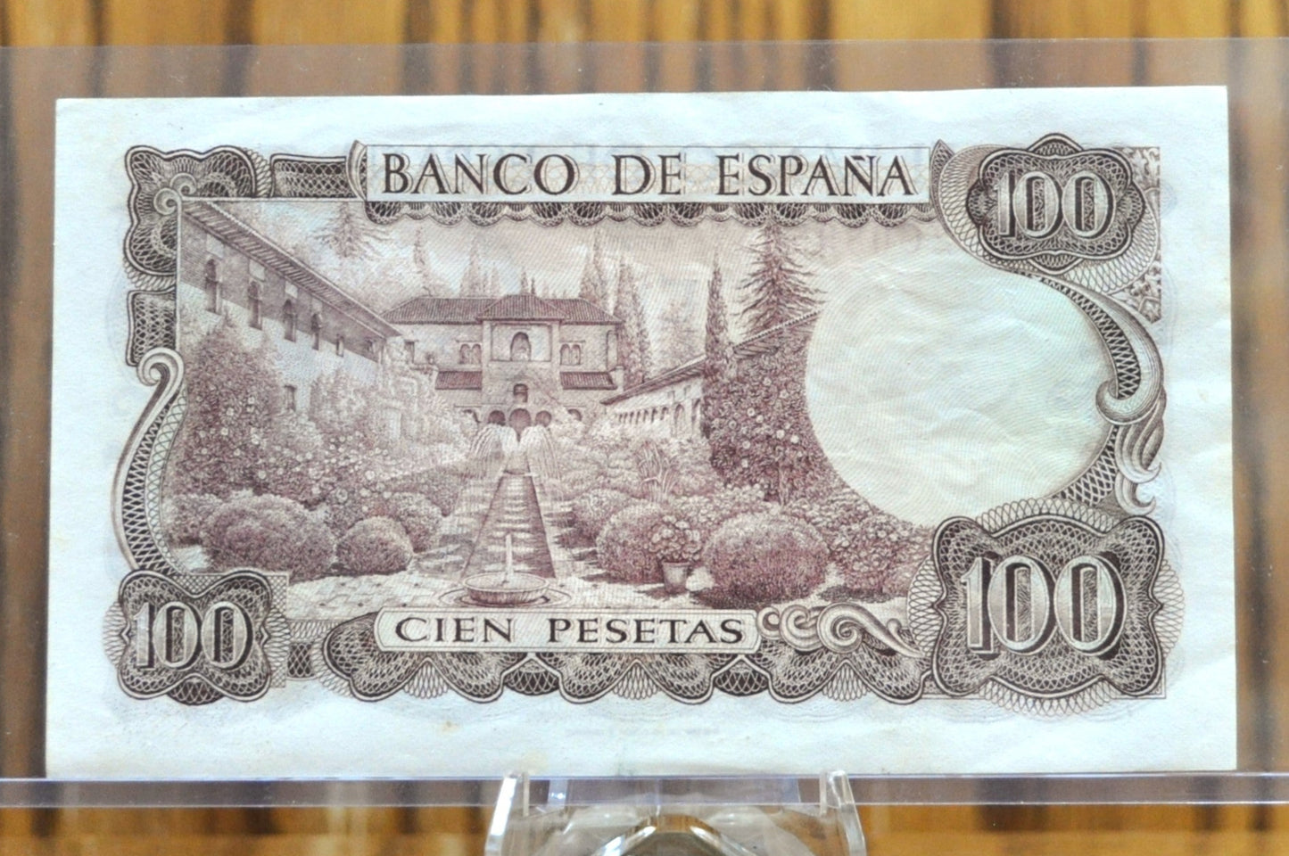 1970 Bank of Spain 100 Pesetas Bank Note - Digit-Letter Serial Number - 1970 Spanish One Hundred Cien Pesetas Note - P#152a