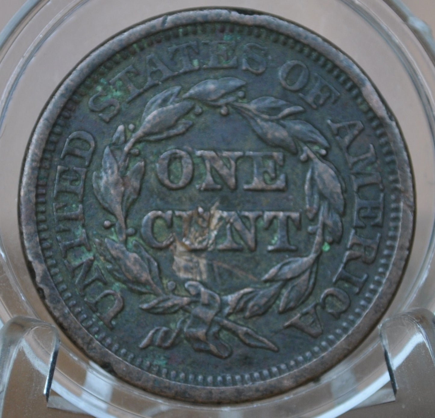 1846 Braided Hair Large Cent - VF Details, Corrosion - 1846 Coronet Cent - 1846 US Large Cent - Braided Hair 1839 to 1857