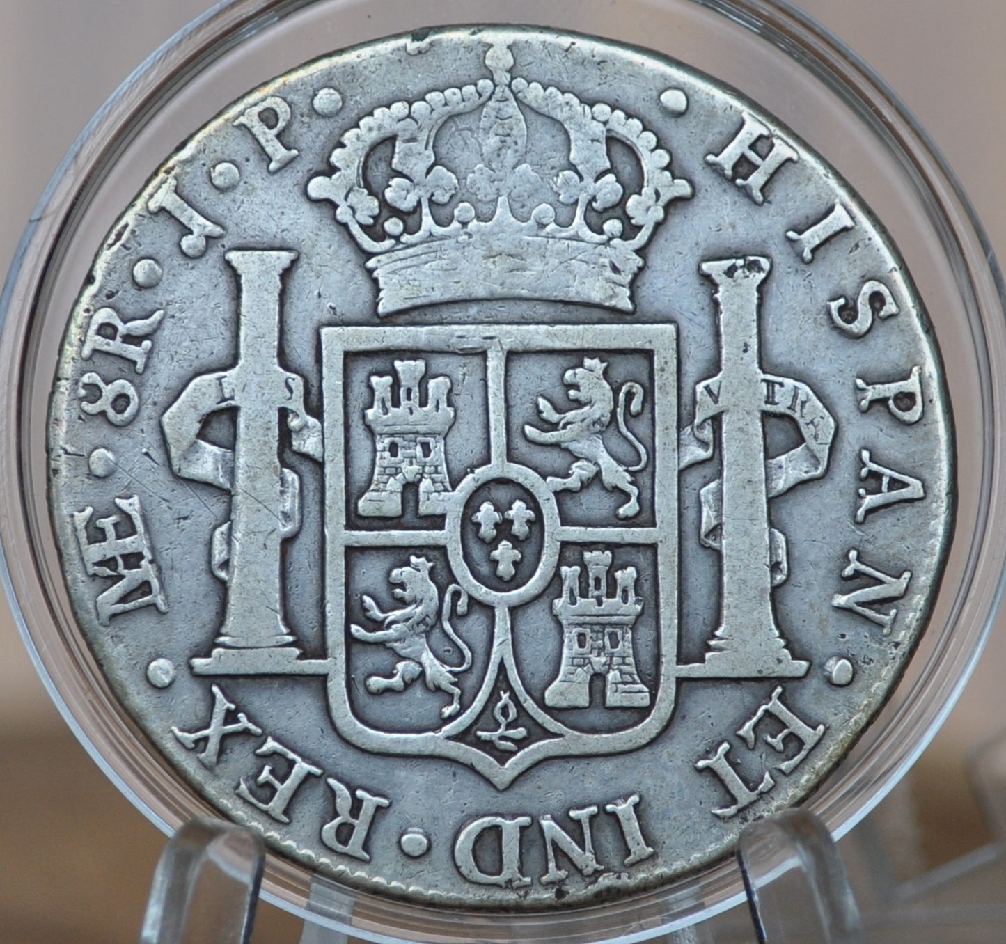 1818 Spanish 8 Reales - Great Detail - Silver Colonial Era Coin - 1818 PJ - Ferdinand VII - 1818 Eight Reales Mexico