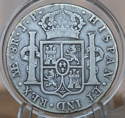 1818 Spanish 8 Reales - Great Detail - Silver Colonial Era Coin - 1818 PJ - Ferdinand VII - 1818 Eight Reales Mexico