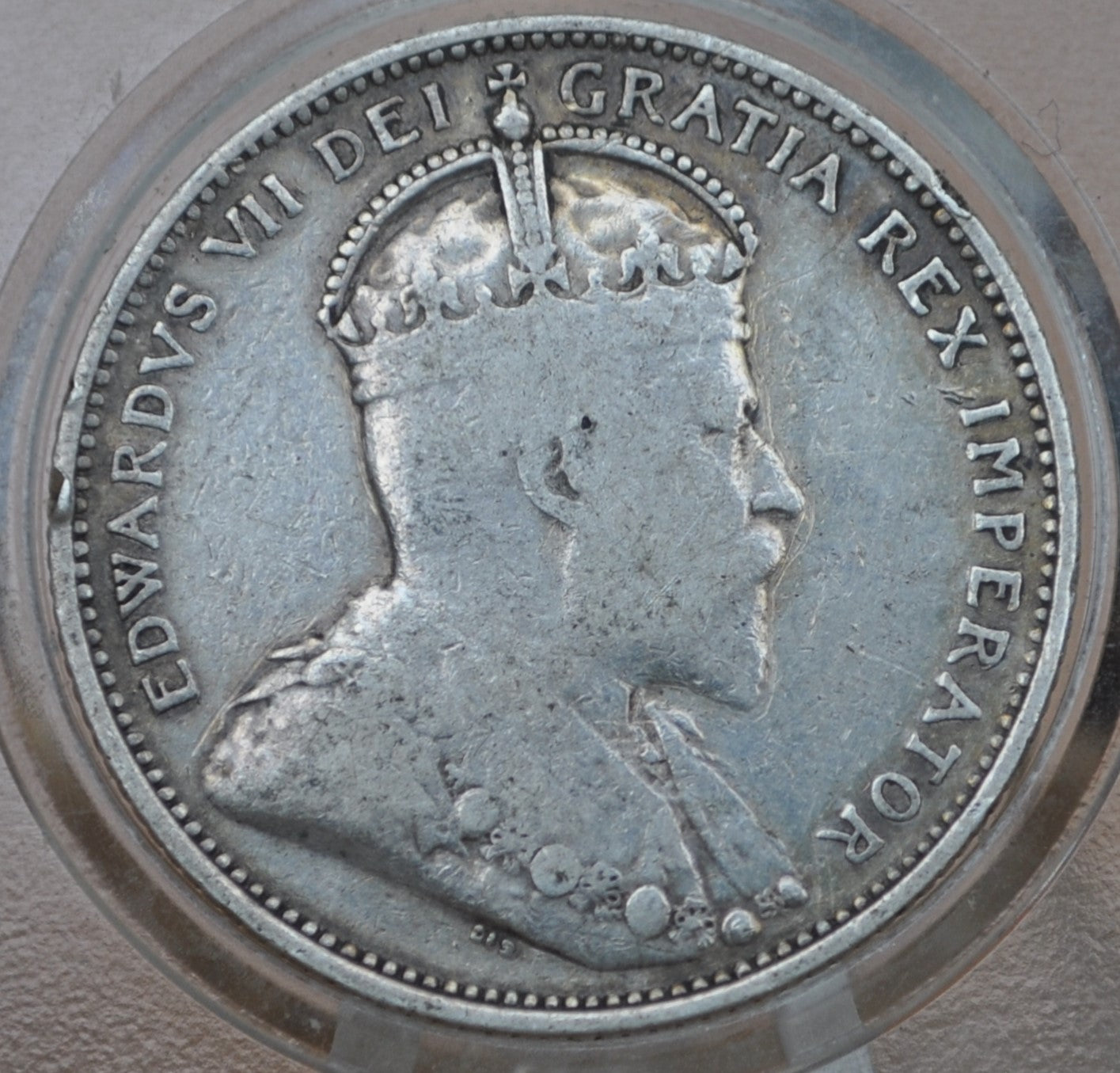 1910 Canadian Silver Quarter - F (Fine) Grade / Condition - King George - 92.5% Silver Quarter Canada - Canadian Coin Collection