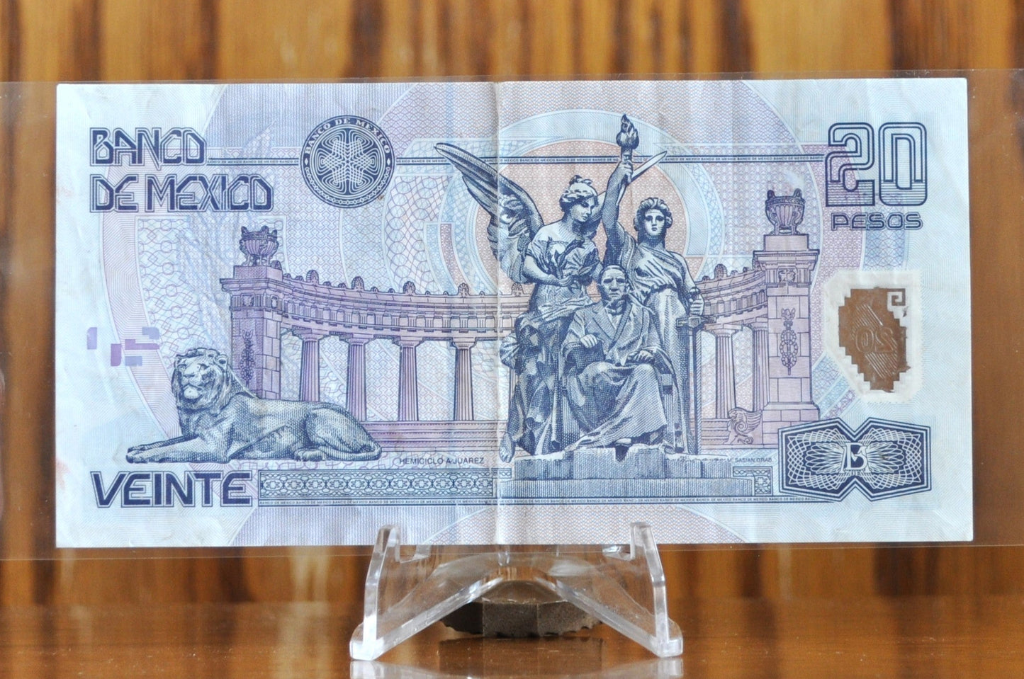 2002-03 Bank of Mexico 20 Pesos Note - Choice of Issue Date - Extremely Fine (XF) Grade - 2002 Mexican Twenty Peso Banknote - P#116