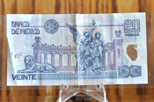 2002-03 Bank of Mexico 20 Pesos Note - Choice of Issue Date - Extremely Fine (XF) Grade - 2002 Mexican Twenty Peso Banknote - P#116