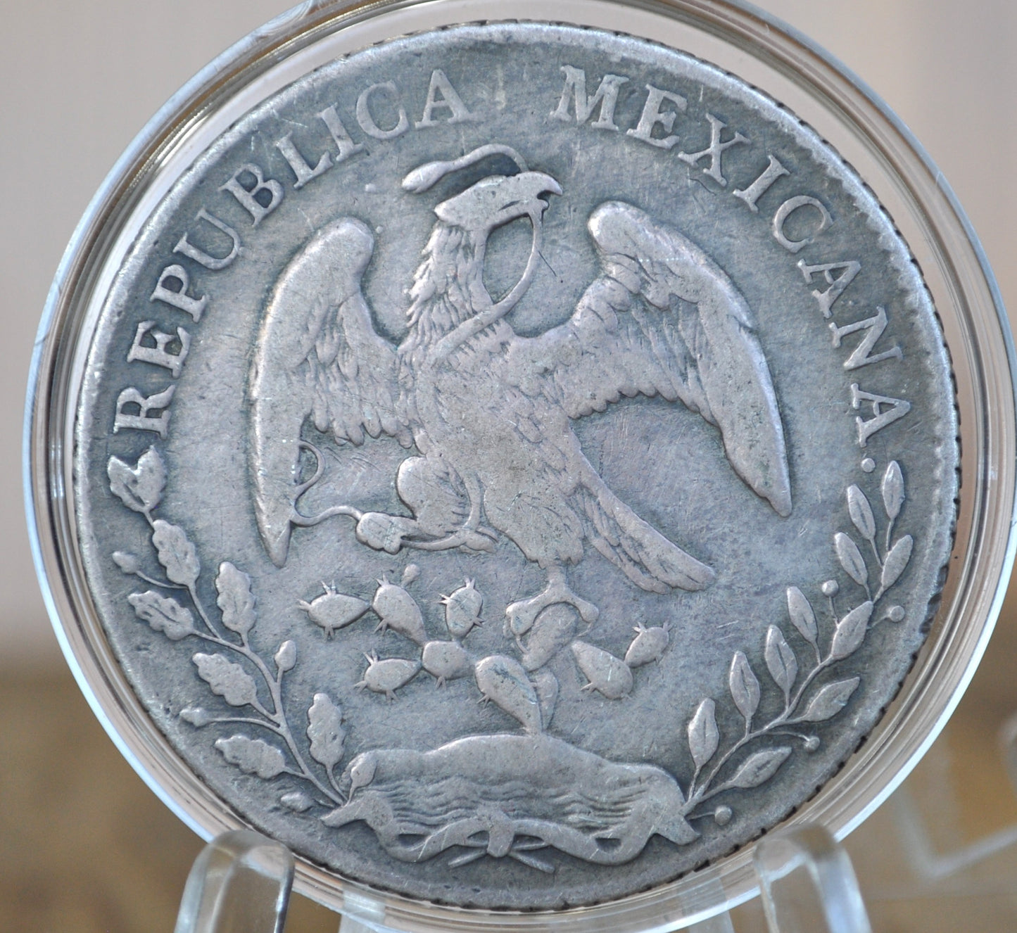 1881 Silver 8 Reales Mexico - XF - Mexican Eight Reales Silver Mexican Coin