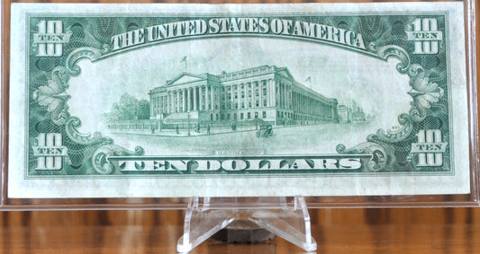 1934-A Federal Reserve 10 Dollar Note - Extremely Fine (XF) - San Francisco (L) - 1934A Green Seal Ten Dollar San Francisco Note - Fr#2006-L