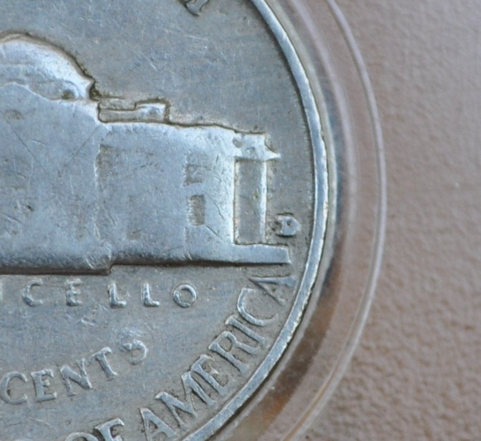 1955 D/S Jefferson Nickel - Error Variety - 1955 D over S Nickel - Error Nickel 1955
