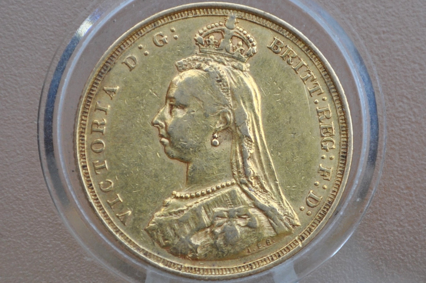 1888-S Great Britain Gold Sovereign Victoria Jubilee - XF Grade / Condition, Beautiful Coin - Australia Jubilee Gold 1888 Sovereign