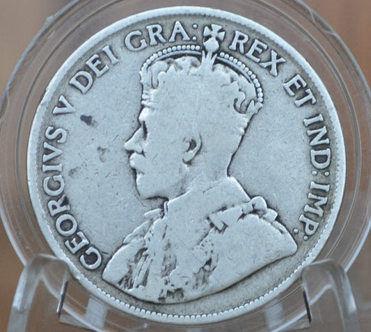1919 Canadian Silver Half Dollar - Silver 50 Cents Canada 1919
