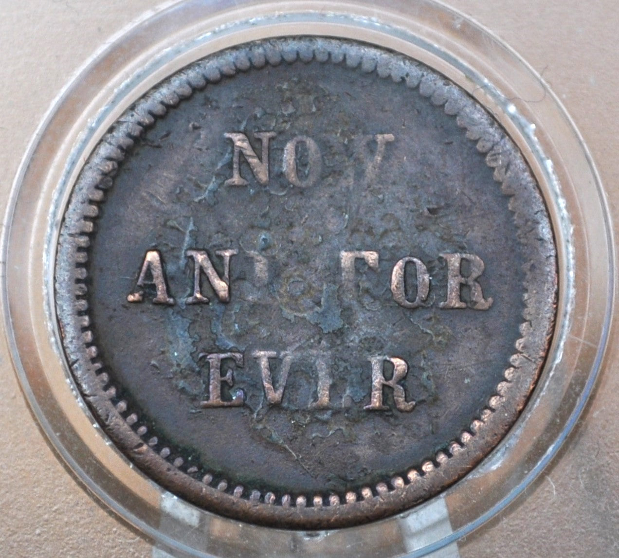 1862 - 1865 Civil War Token - Common Cause - Now and For Ever - For Our Country - Great Condition - Civil War Token / Coin