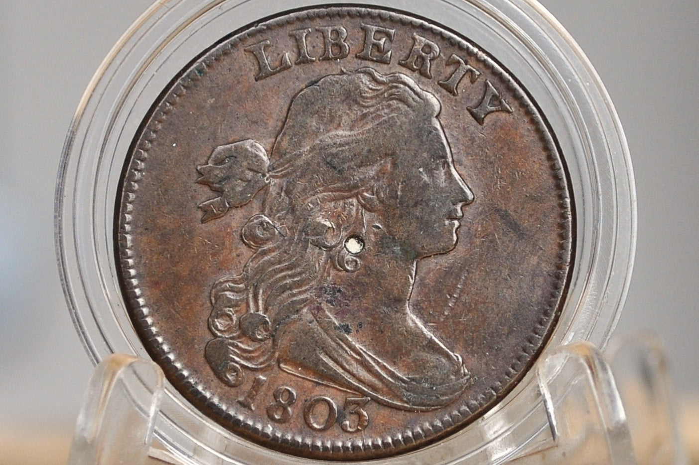 1803 Draped Bust Large Cent - XF Details, Small Nick - US Large Cent 1803 One Cent US - High Grade Details