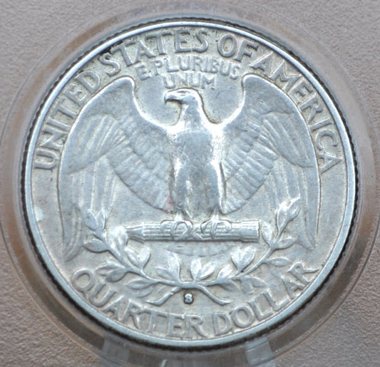 1932-S Washington Silver Quarter - AU50 (About Uncirculated) - San Francisco Mint - Key Date Quarter 1932 S - 1932 S Quarter Collection