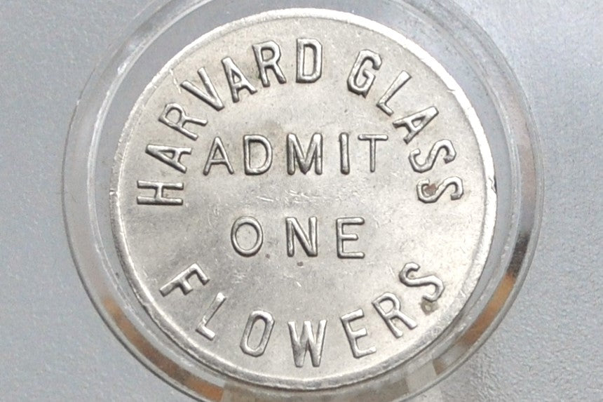 Harvard Admit Token for Natural History Glass Exhibit - Natural History Glass Exhibit Harvard One Admission Token