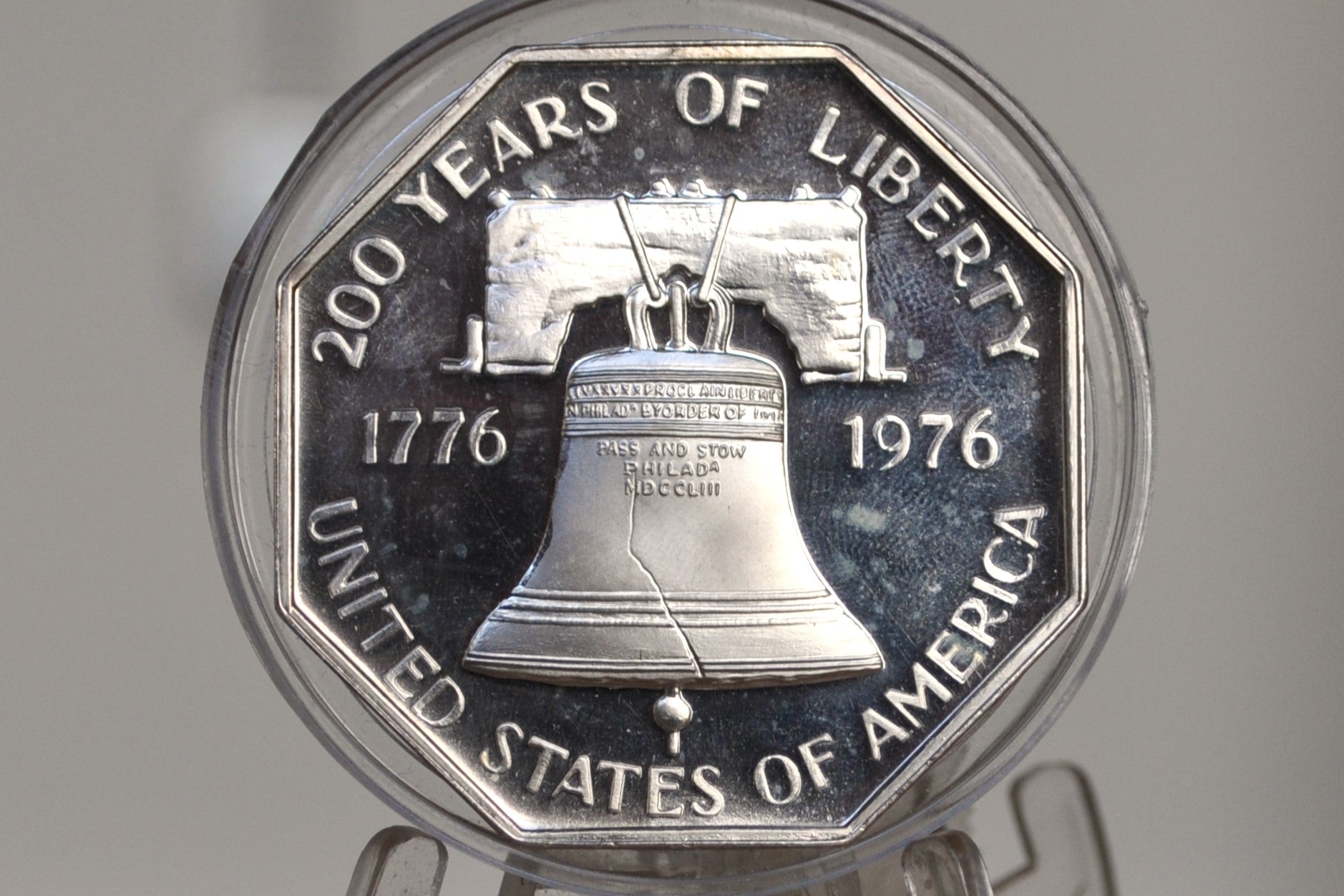 1976 200 Years of Liberty Us bicentennial octagon .999-ounce fine