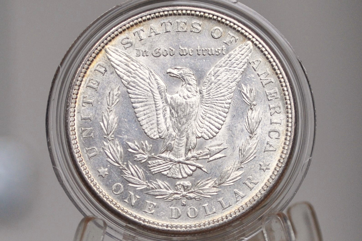 1885-S Morgan Silver Dollar - MS62 (Uncirculated) Grade / Condition - 1885 S Morgan Dollar Silver Dollar 1885S - Low Mintage Date