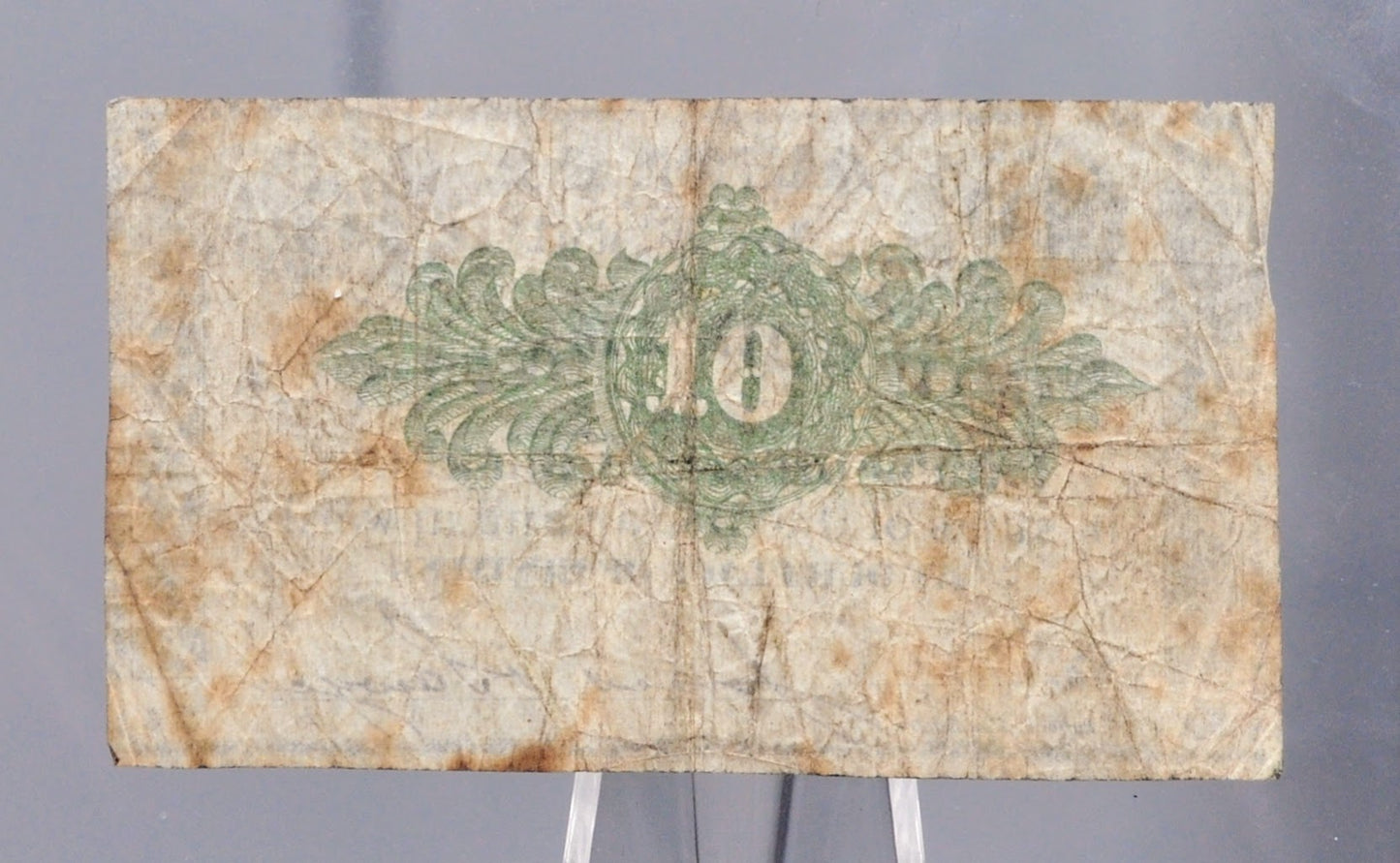 1862 Alton NH Jones and Sawyer 10 Cents Merchant Scrip - Nov 26th, 1862 - Civil War Era New Hampshire Obsolete Ten Cent Merchant Note