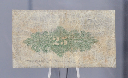 1862 Alton NH Jones and Sawyer 25 Cents Merchant Scrip - Nov 26th, 1862 - Civil War Era New Hampshire Obsolete Twenty-Five Cent Note