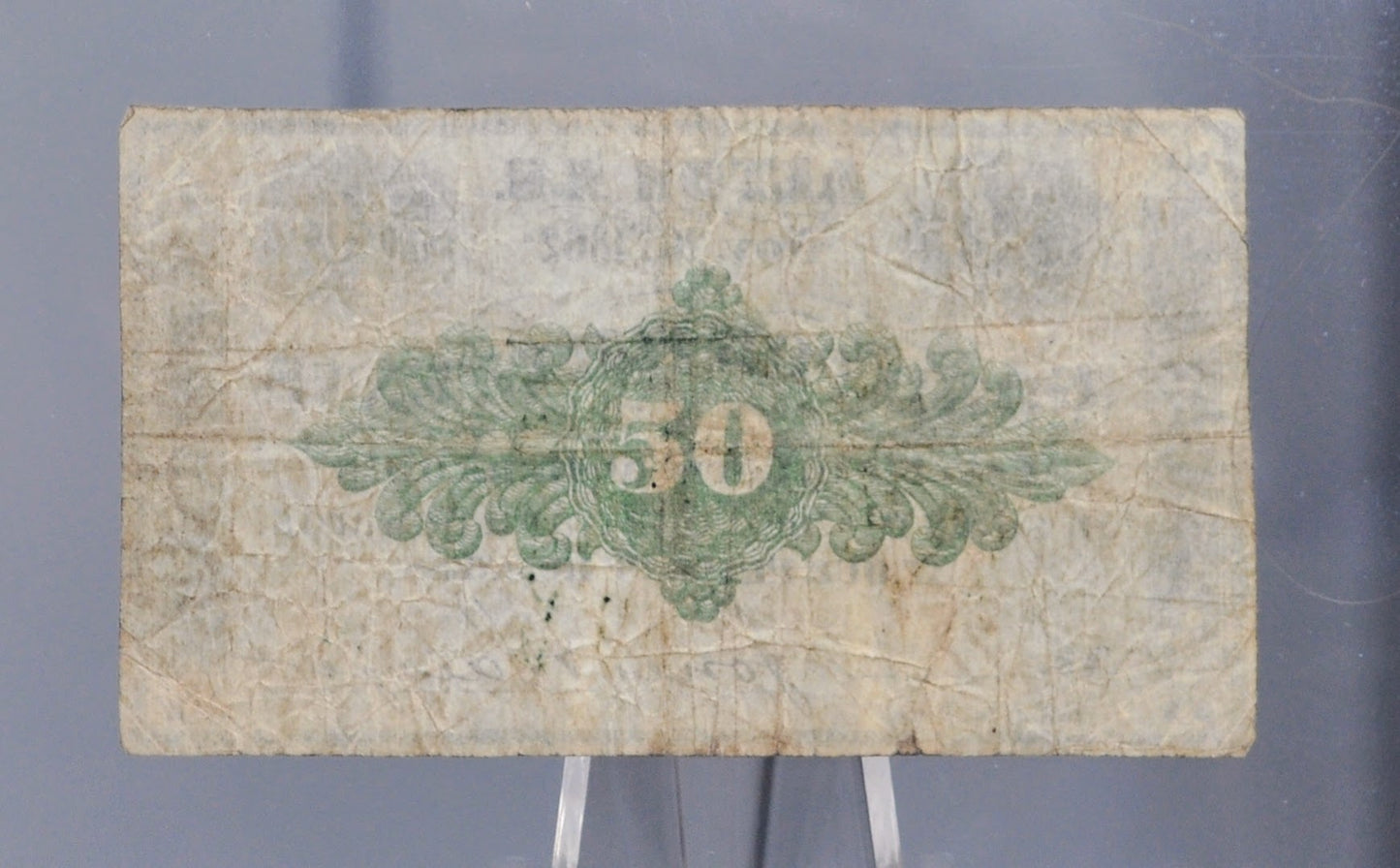 1862 Alton NH Jones and Sawyer 50 Cents Merchant Scrip - Nov 26th, 1862 - Civil War Era New Hampshire Obsolete Fifty Cent Merchant Note